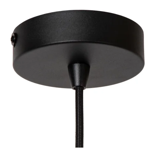 Светильник подвесной Rosas 21433/01/30 Lucide чёрный 1 лампа, основание чёрное в стиле лофт винтаж  фото 5
